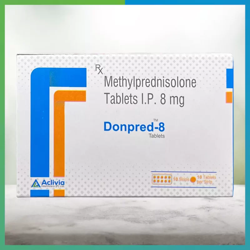 DONPRED-8 Tablets 10 Strips 10 Tablets per strip