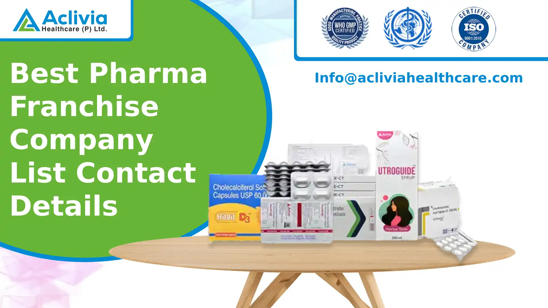 10 Best Pharma Franchise Company list with complete Contact Details​